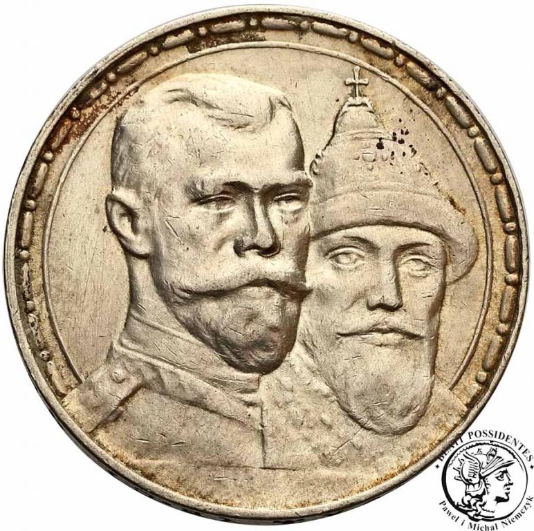 Rosja Mikołaj II rubel 1913 Romanow st. 3+