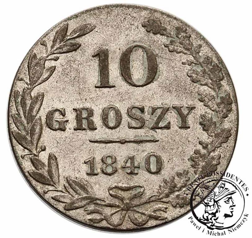 Polska  Mikołaj I 10 groszy 1840 st. 2