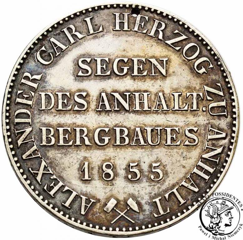 Niemcy Anhalt talar 1855 st.3