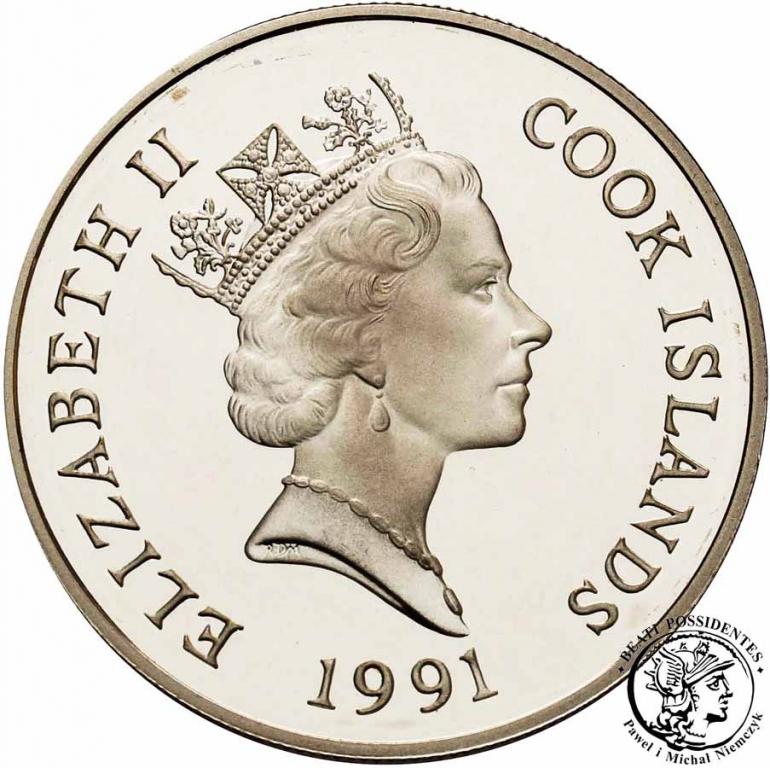 Cook Islands 50 dolarów 1991 sowa st. L-