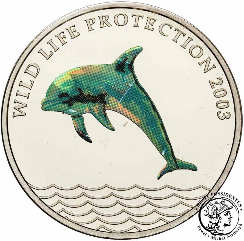 Kongo 10 franków 2003 delfin st. L