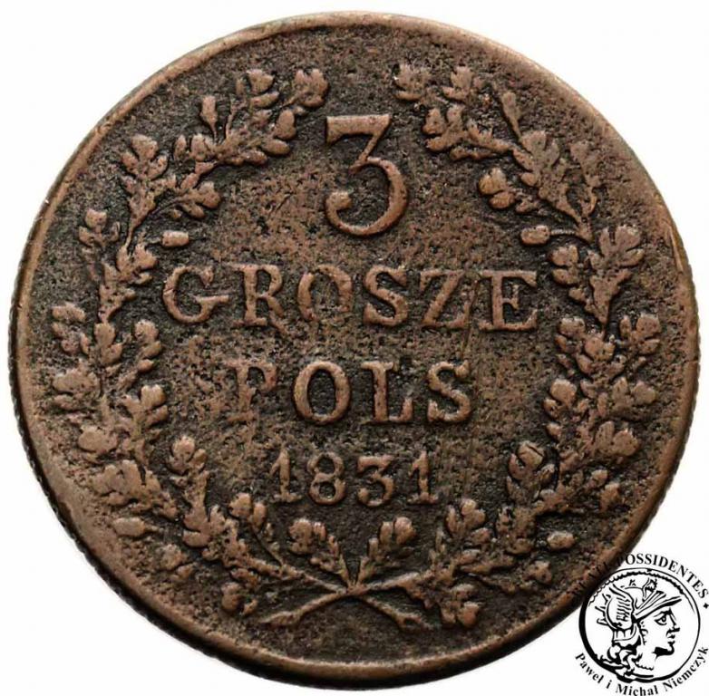Polska Powstanie Listopadowe 3 grosze 1831 st.4