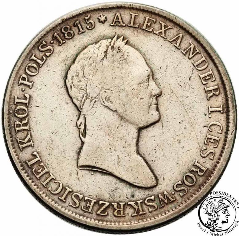 Polska 5 złotych 1829 FH Mikołaj I st.3+