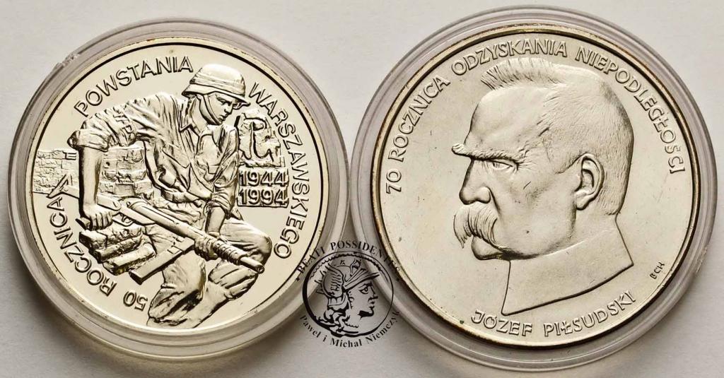 Polska 2 monety srebrne (lot) st.1-