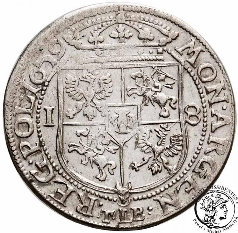 Polska Jan II Kazimierz ort 1659 Kraków st. 3+