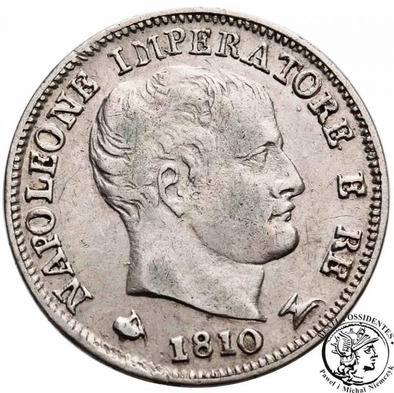 Włochy Napoleon I 5 soldi 1810 M = Milan st.3+