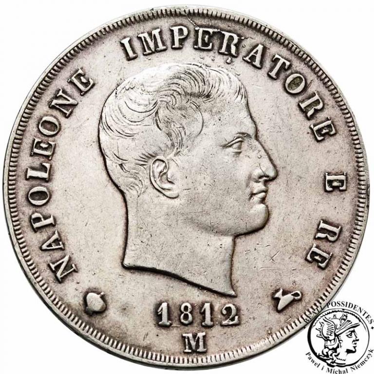 Włochy Napoleon I 5 lire 1812 M = Milan st.3
