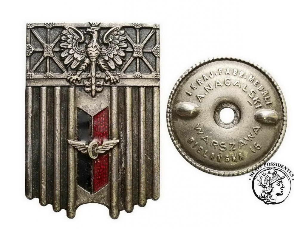 II RP Odznaka 1 Batalionu Mostów Kolejowych