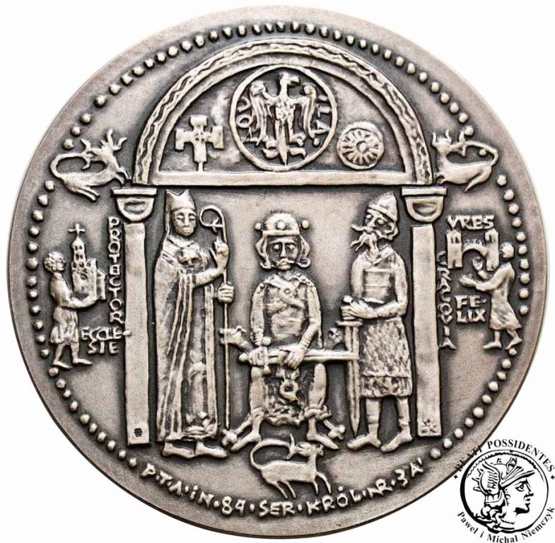 Polska medal SREBRO Korski K. II Sprawiedliwy st.1