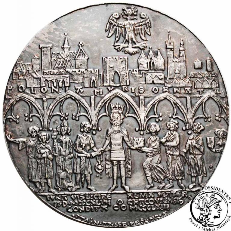 medal SREBRO Korski Kazimierz III Wielki (5) st. 1