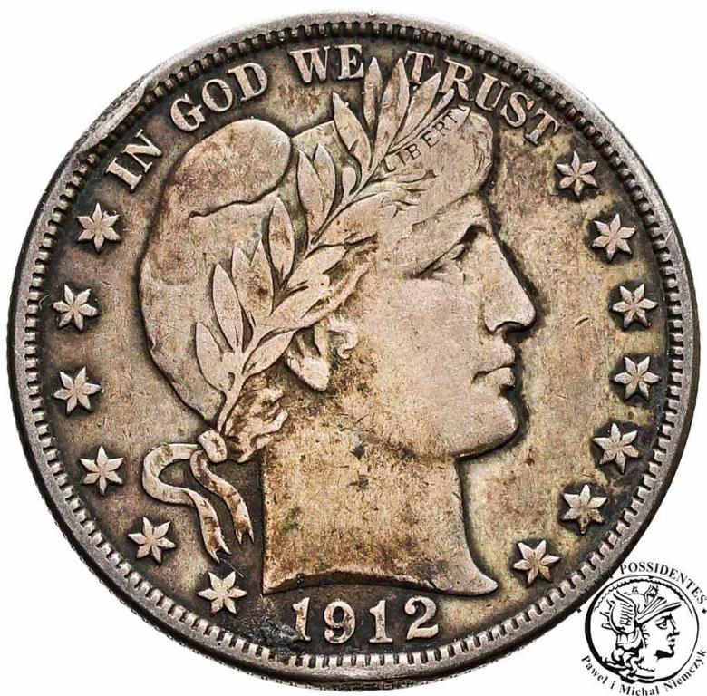 USA 1/2 dolara 1912 Philadelphia st. 3