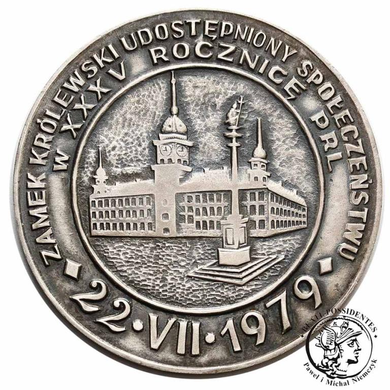 Polska SREBRO medal 1979 Zamek Królewski W-wa st.2