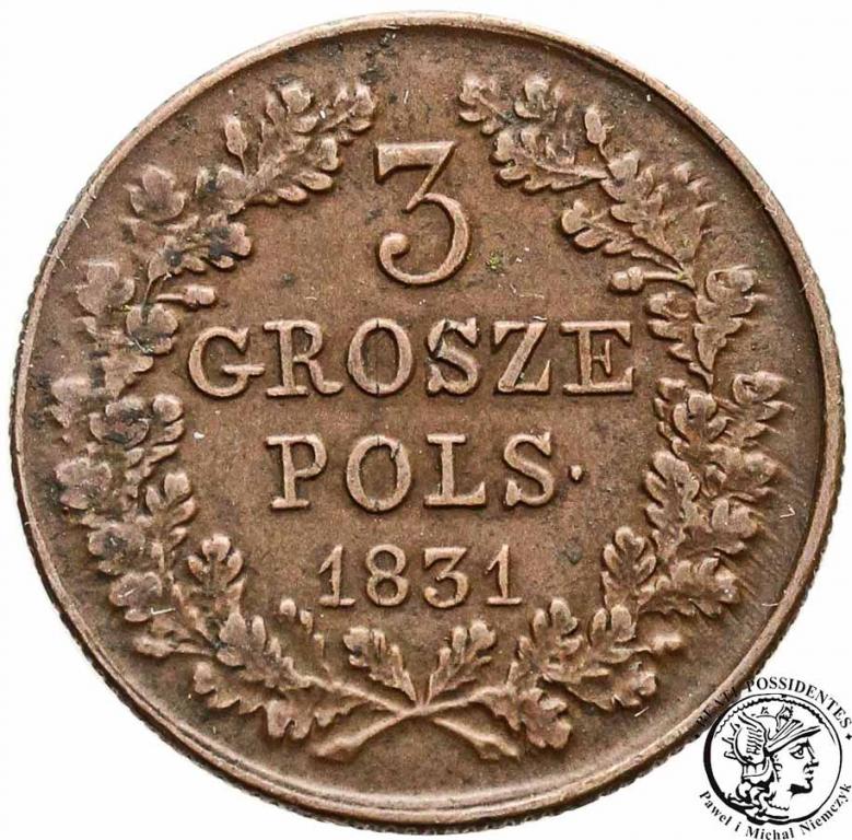 Powstanie Listopadowe 3 grosze 1831 st. 3+