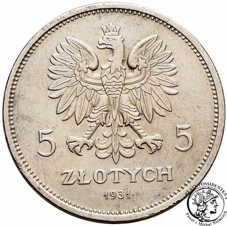 Polska II RP 5 złotych 1931 Nike st. 3+