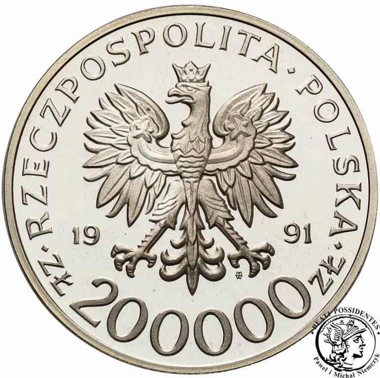 Polska 200 000 zł 1991 Tokarzewski Torwid st.L