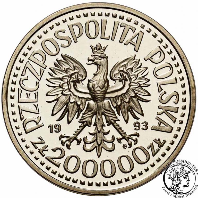 Polska III RP 200 000 złotych 1993 Ruch Oporu st.L