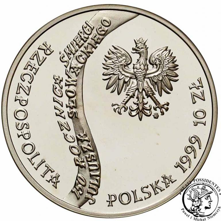 III RP 10 złotych 1999 Juliusz Słowacki st.L