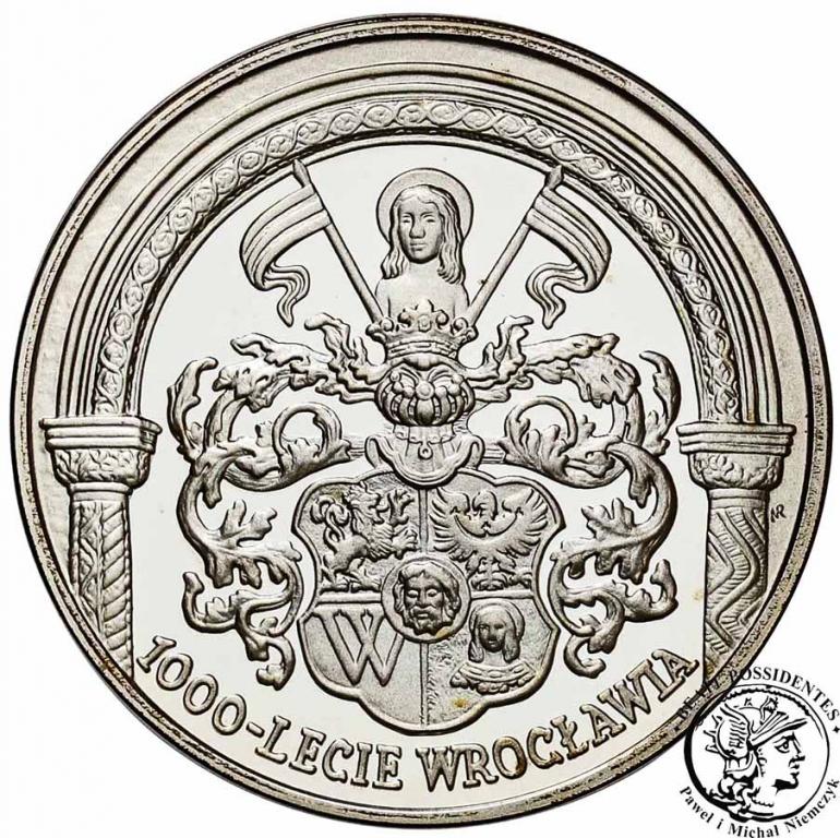 10 złotych 2000 Tysiąclecie Wrocławia st.L/L-
