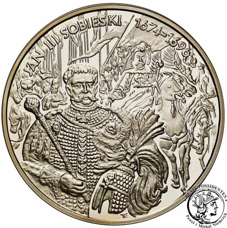 10 złotych 2001 Jan III Sobieski popiersie st.L