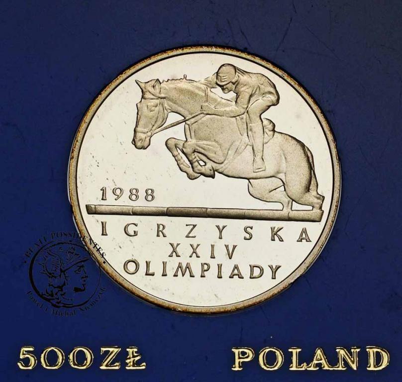 Polska PRL 500 zł 1987 Olimpiada Seul st. L