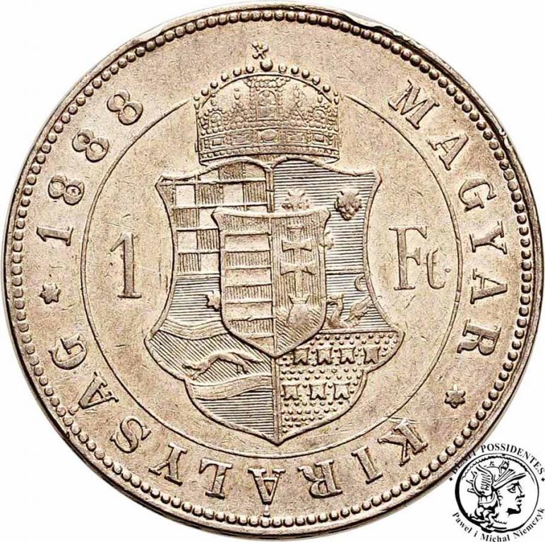 Węgry 1 Forint 1888 KB st.2-