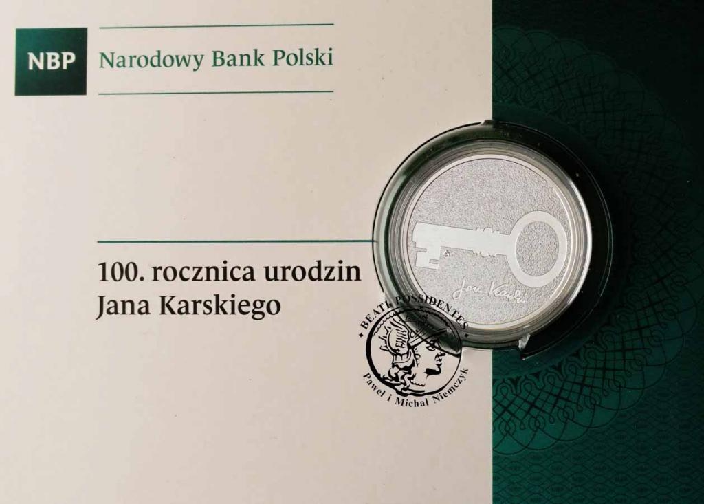 Polska III RP 10 złotych 2014 Jan Karski st.L