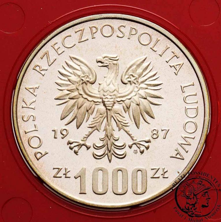 PRÓBA SREBRO 1000 złotych 1987 Wratislavia st.L