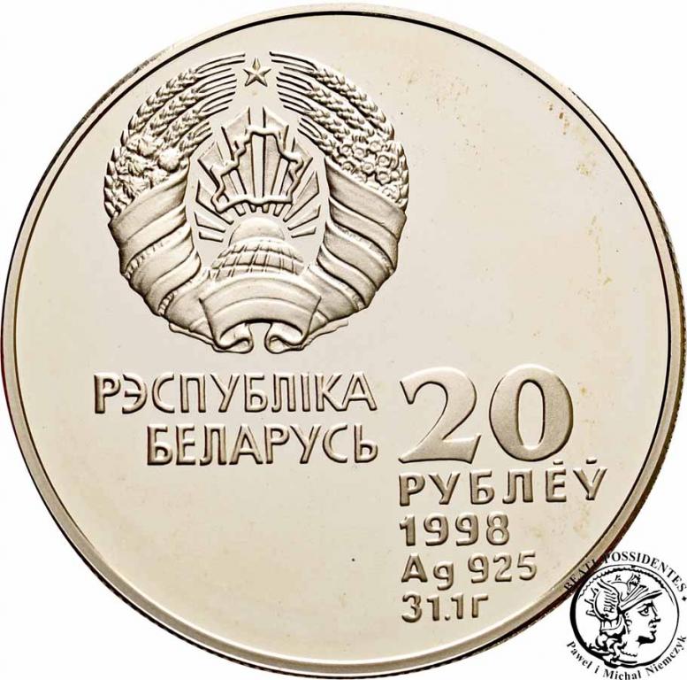 Białoruś 20 rubli 1998 Lekkoatletyka st. L-