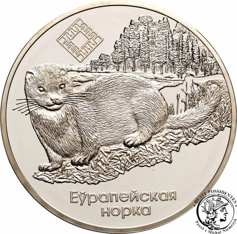 Białoruś 20 Rubli 2006 Norka europejska st. L