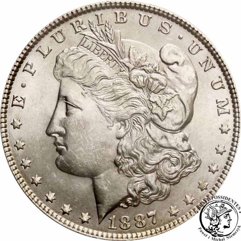 USA 1 dolar 1887 Philadelphia PCGS MS64