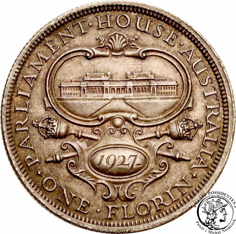 Australia Florin 2 Shilling 1927 st.2