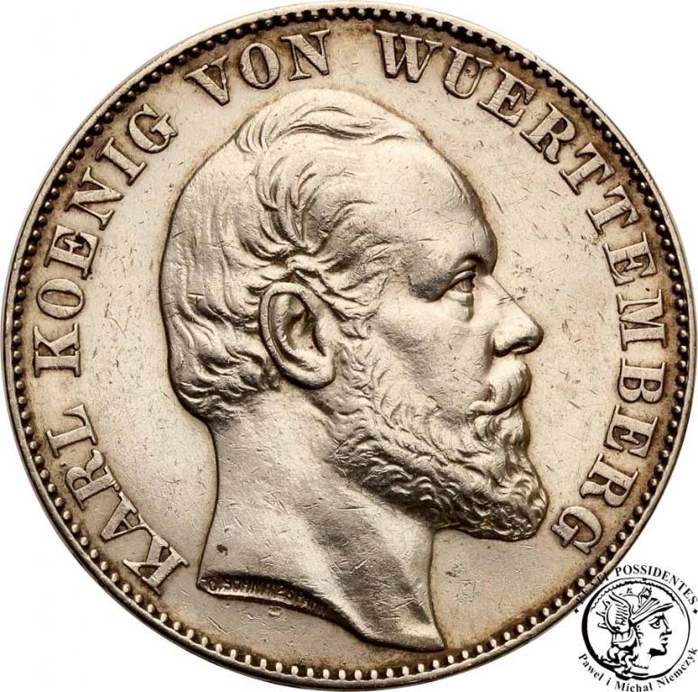 Niemcy Wirttembergia talar 1871 Siegestaler st.3+