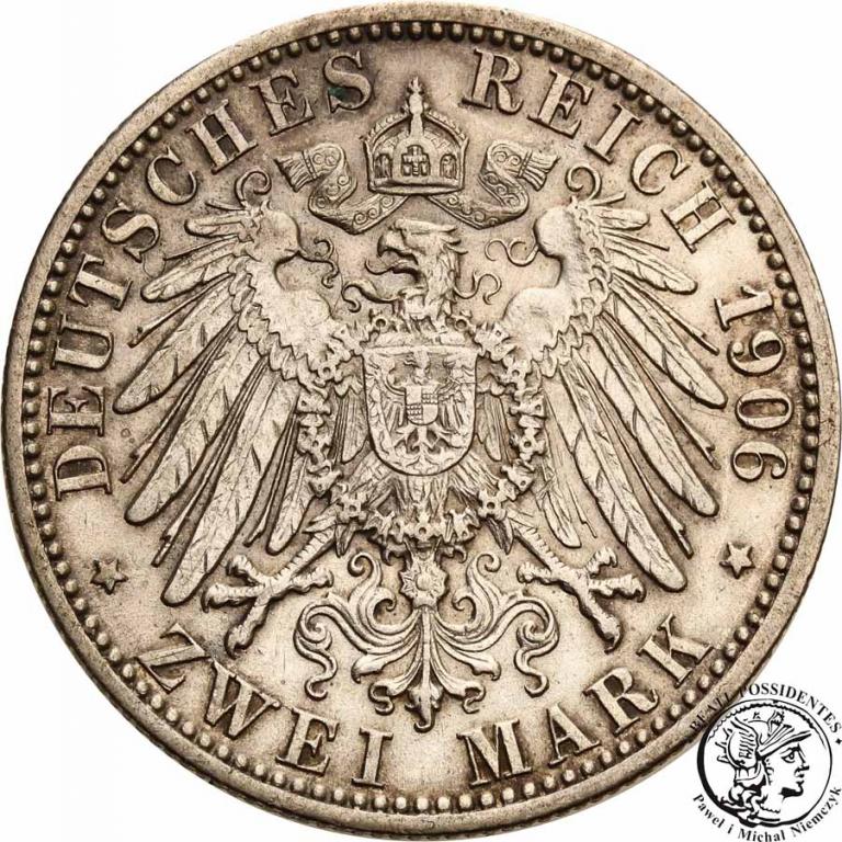 Niemcy Badenia 2 Marki 1906 st.3