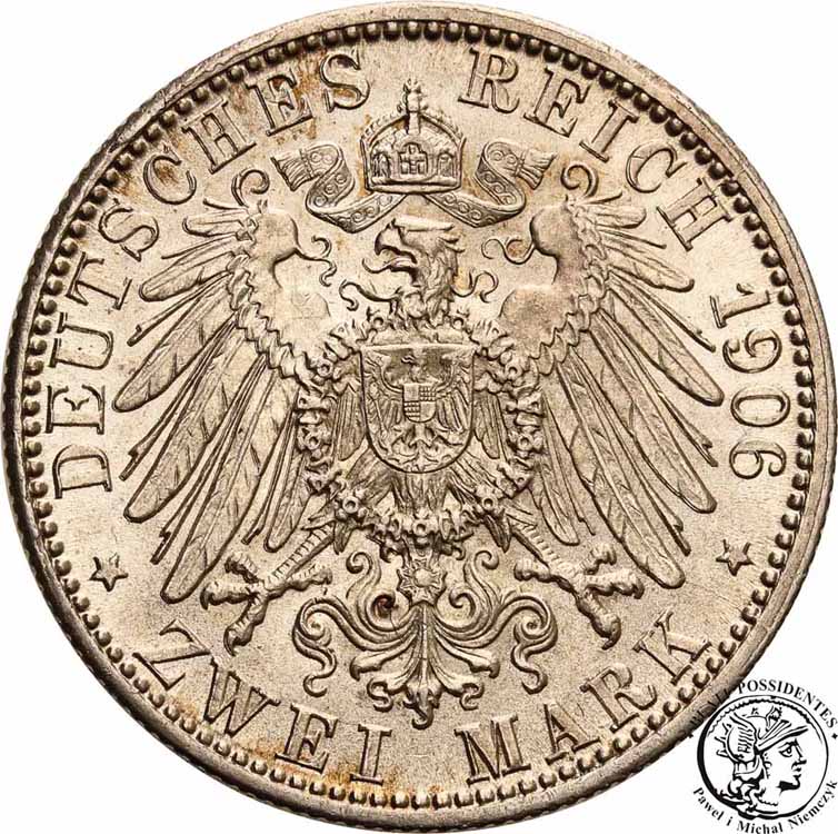 Niemcy Badenia 2 Marki 1906 st.2