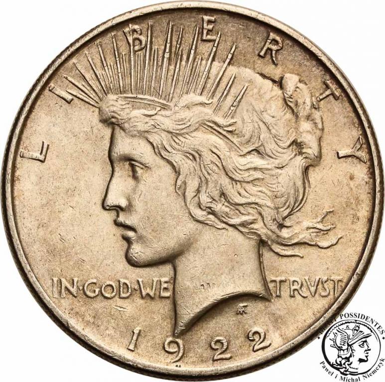 USA 1 dolar 1922 Philadelphia st.1-