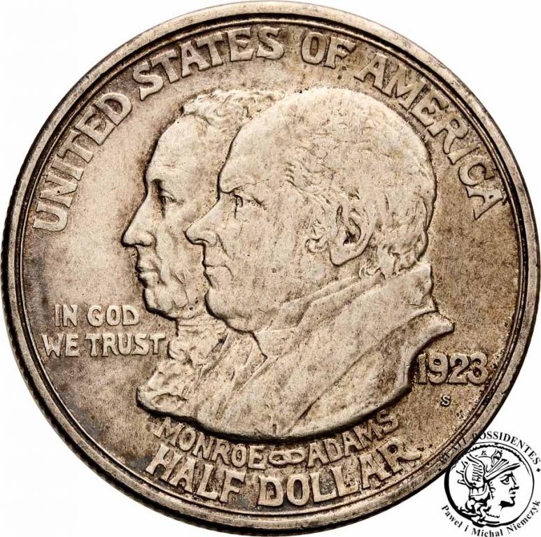 USA 1/2 dolara Monroe Doctrine 1923 st.3+