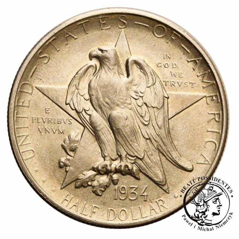 USA 1/2 dolara 1934 Texas Independence st. 2