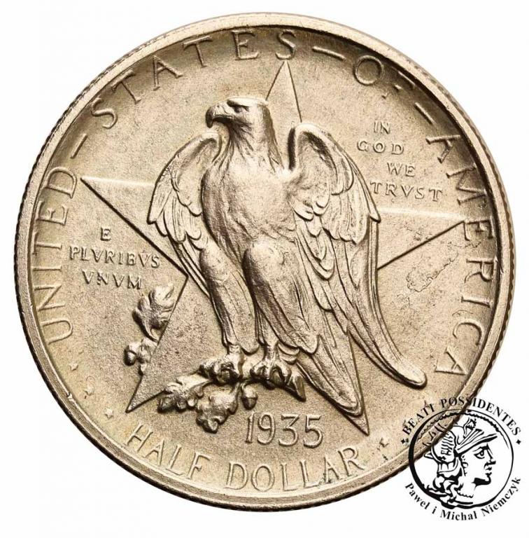 USA 1/2 dolara 1935 Texas Independence st. 2/2-