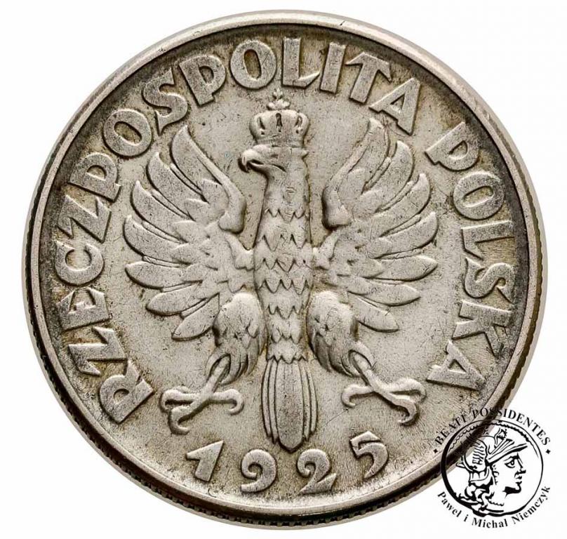 Polska 2 złote 1925 bez kropki st. 3+