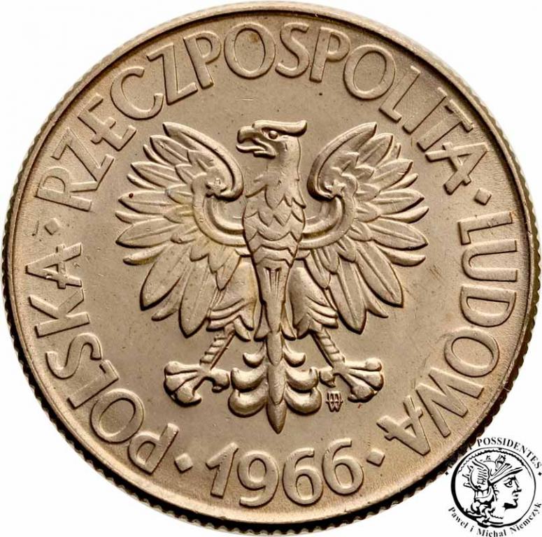 Polska PRL 10 złotych 1966 Kościuszko st.1