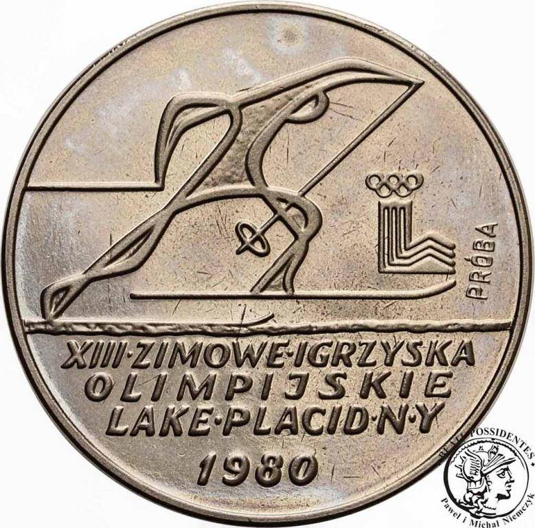 PRÓBA Nikiel 200 złotych 1980 Lake Placid st.L-