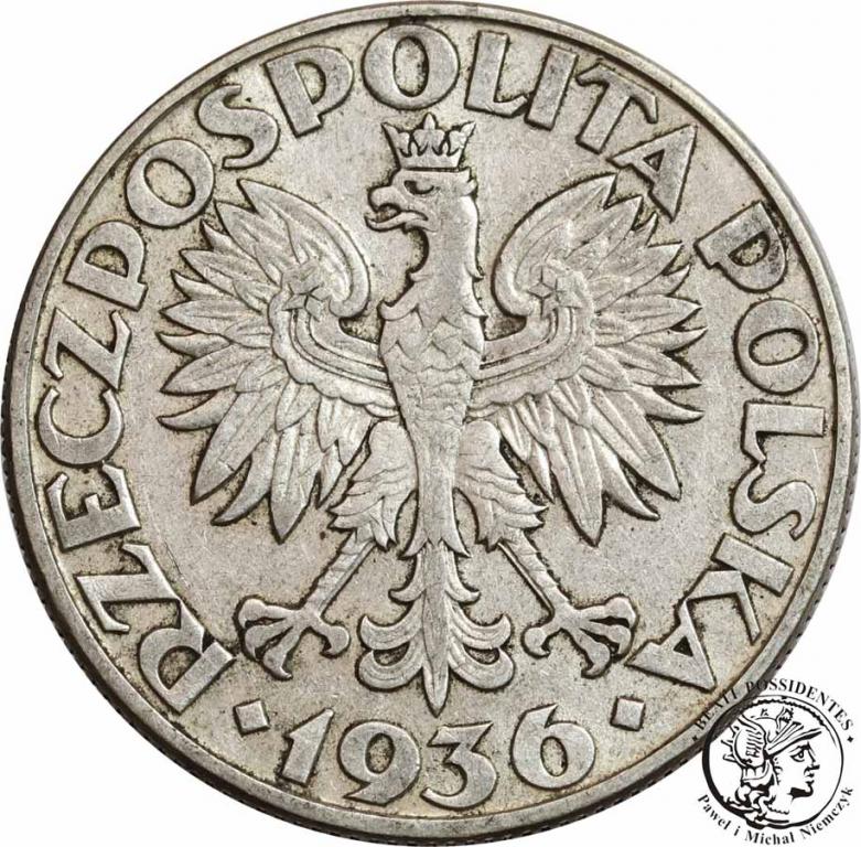 Polska 5 złotych 1934 żaglowiec st. 3