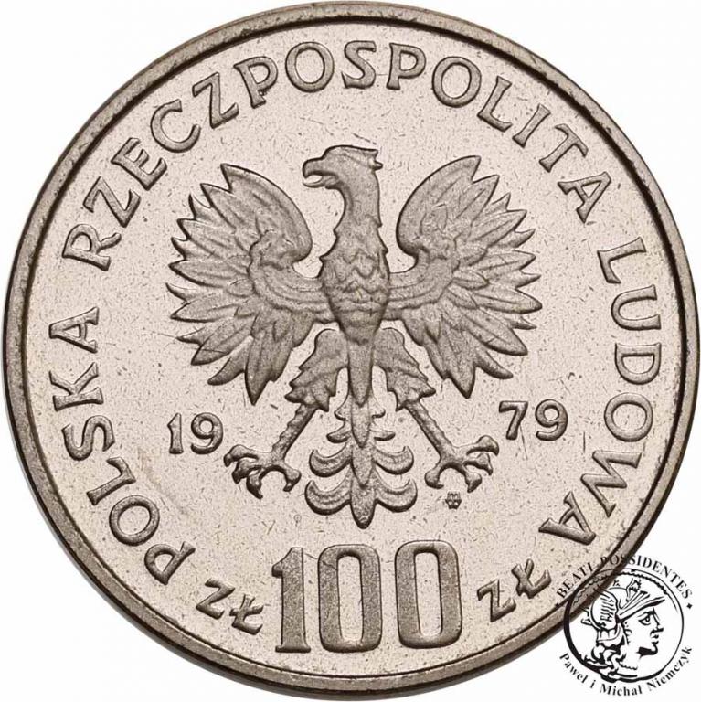 Polska PRÓBA Nikiel 100 złotych 1979 Kozica st. L-
