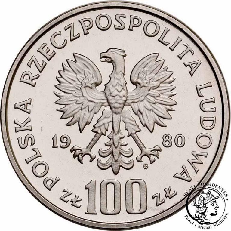 PRÓBA Nikiel 100 złotych 1980 Igrzyska XXII Oly sL