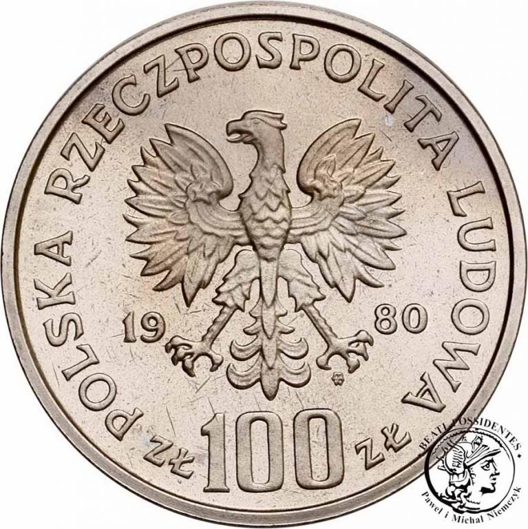 Polska PRÓBA Nikiel 100 złotych 1980 Głuszec st.L-