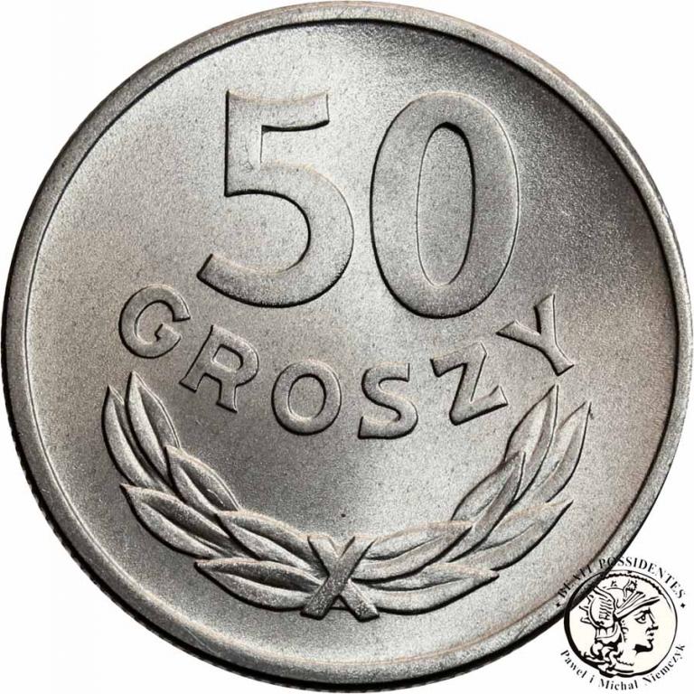 Polska PRL 50 groszy 1957 aluminium st.1