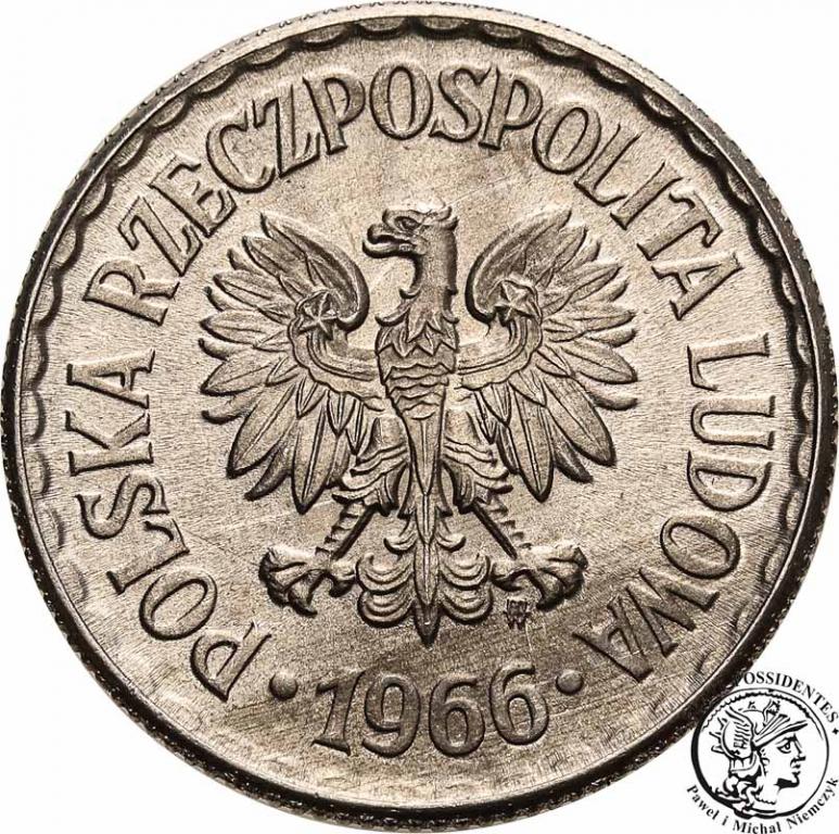 Polska PRL 1 złoty 1966 st.1