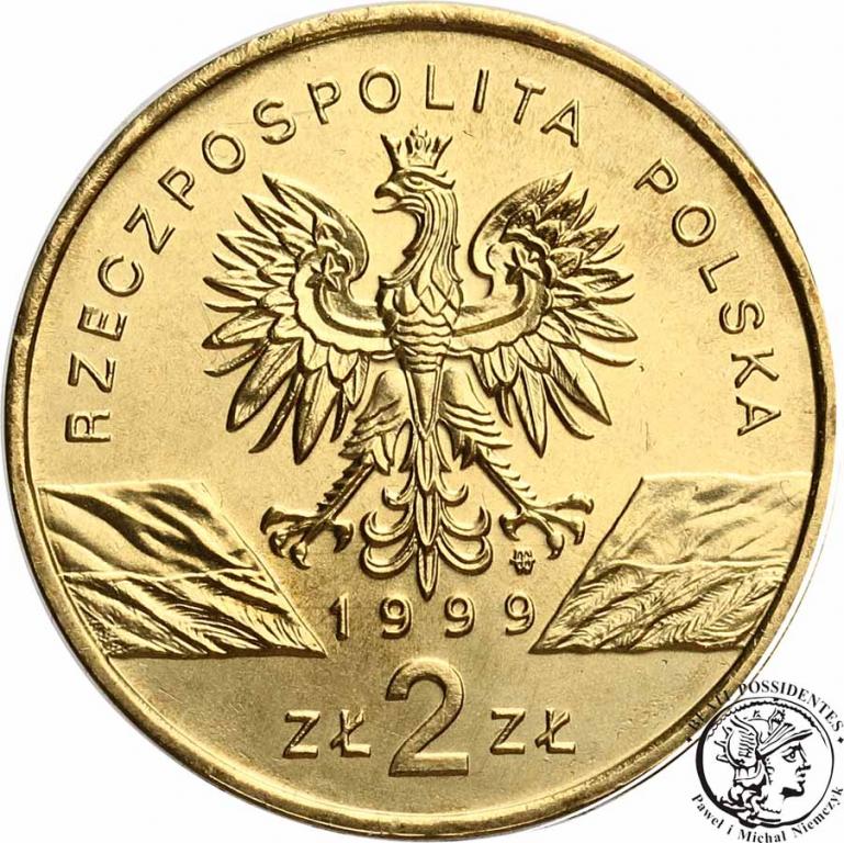 III RP 2 złote 1999 Wilki st.1