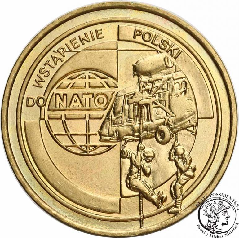 III RP 2 złote 1999 NATO st.1-