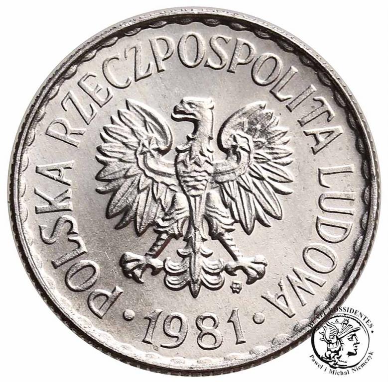 Polska PRL 1 złoty 1981 st.1